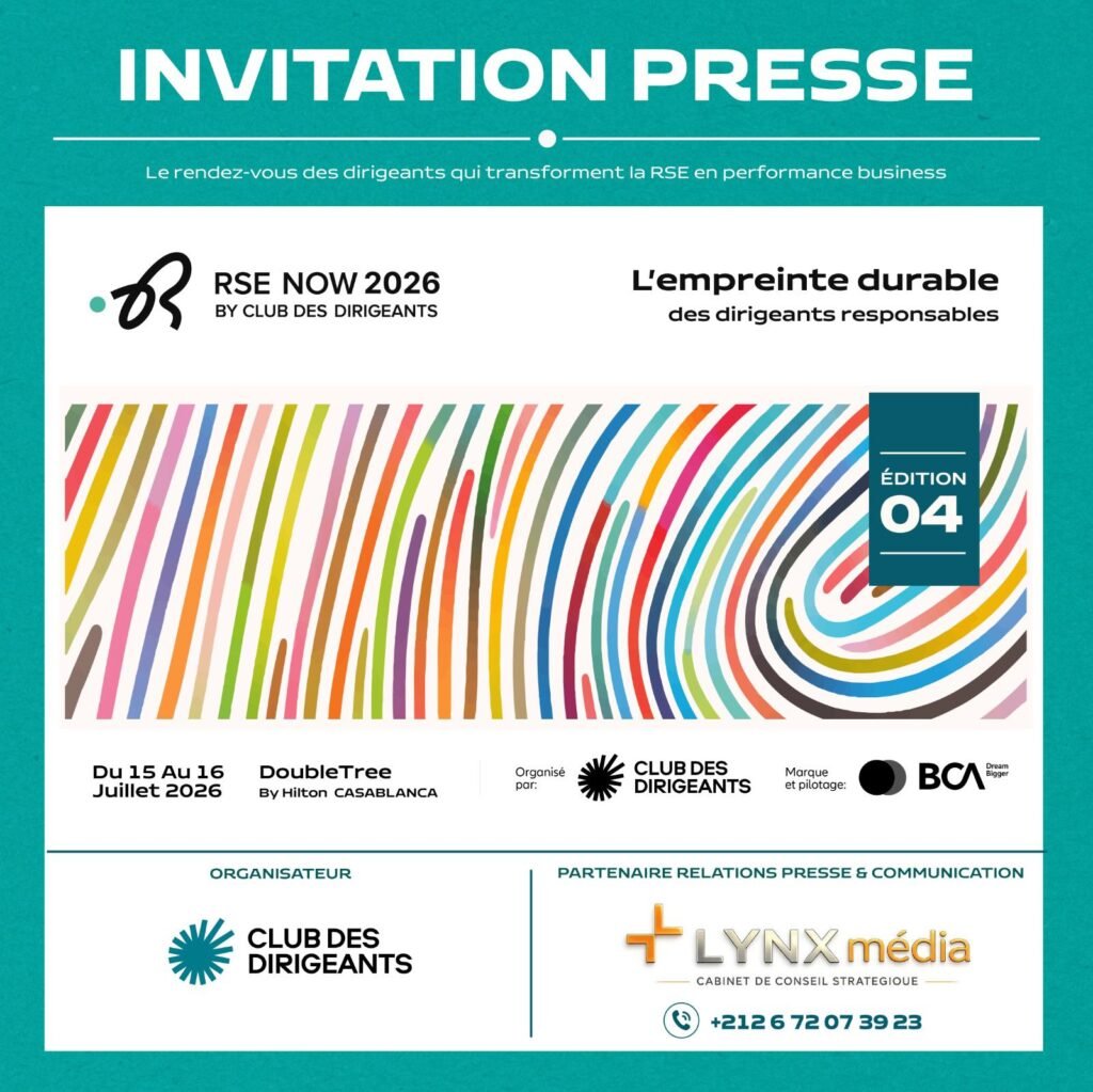 RSE NOW 2026 : plus de 1 500 dirigeants attendus à Casablanca pour ancrer la performance durable dans les TPME