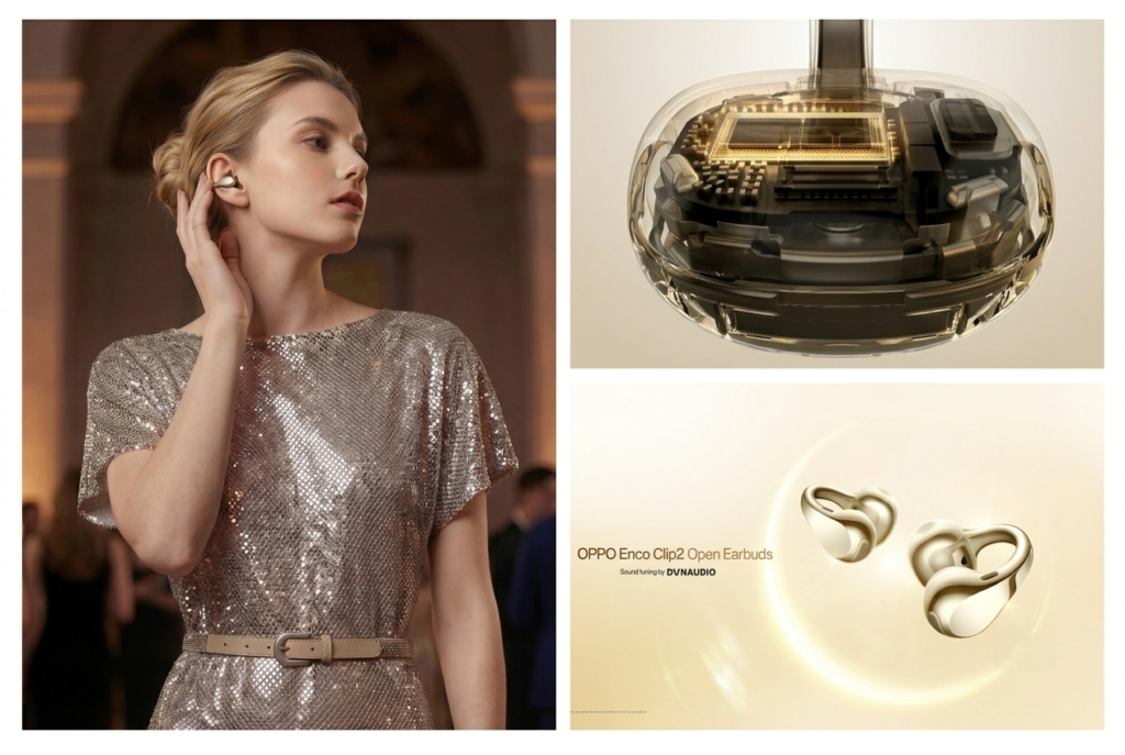 OPPO Enco Clip2 llegan con sonido Dynaudio e inteligencia artificial