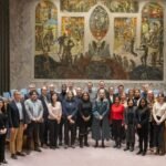 UN Commission of Inquiry members, multinational delegation at United Nations headquarters