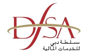 Logo officiel de la DFSA avec texte en arabe