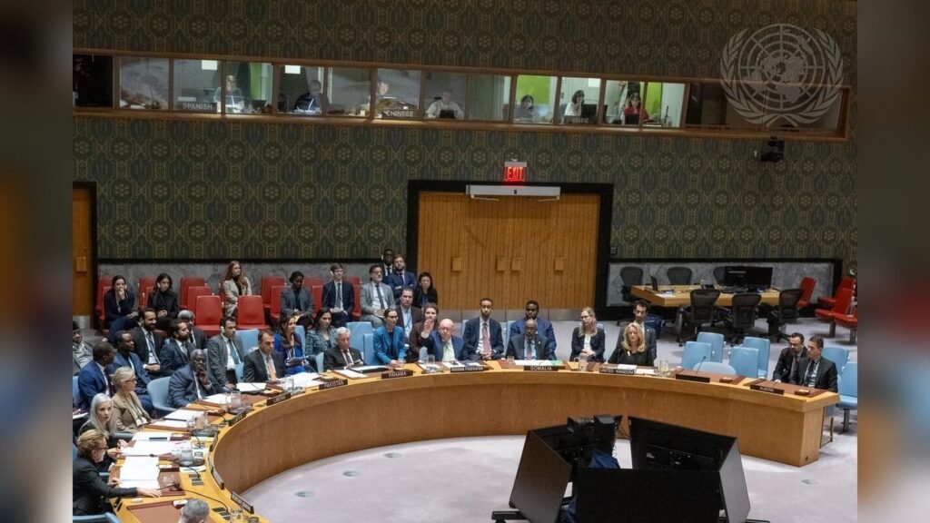 Sala del Consejo de Seguridad de las Naciones Unidas en Nueva York durante una votación