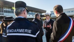Laurent Nunez attending a national gendarmerie seminar