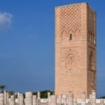 La histórica torre Hasán en la ciudad de Rabat