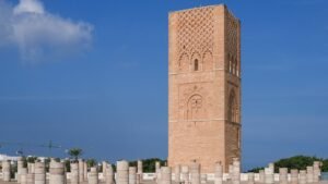 La histórica torre Hasán en la ciudad de Rabat